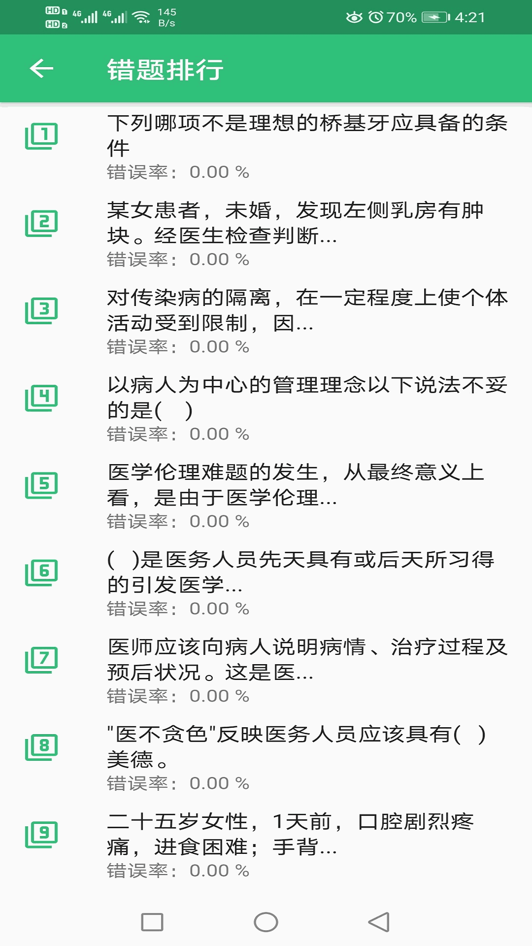 口腔内科学主治医师题截图4